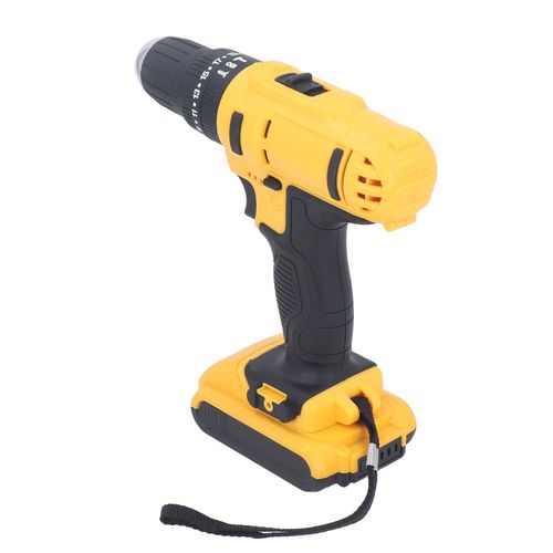 Xyong Petite Perceuse Sans Fil Au Lithium Sans Balais Avec Chargeur A 2 Batteries, Mandrin 3/8 Po, 2 Vitesses Variables Pour Bois Et Metal, Prise Ue Ac100-240 V