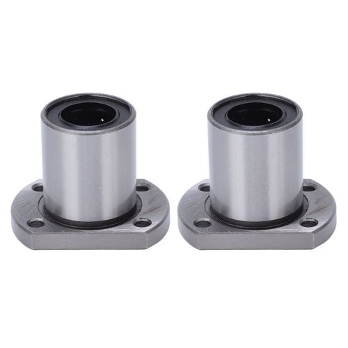 Xyong Roulement A Billes Lineaire A Bride Ovale, 2 Pieces, Pour Axes De Mouvement Lineaire Cnc, Diametre Interieur 16 Mm, Lmh16uu