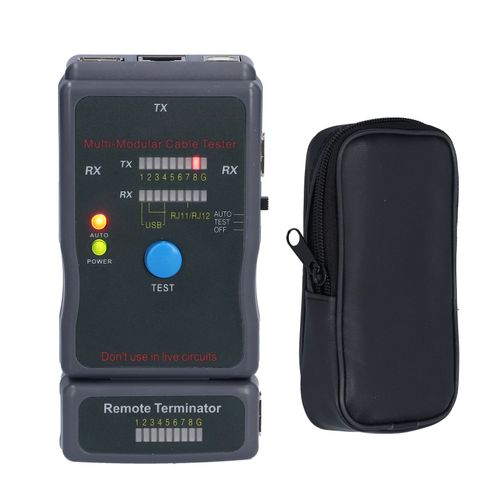 XYONG Testeur de cables reseau RJ45 RJ11 USB BNC, outil de diagnostic de cables coaxiaux, DC 9 V