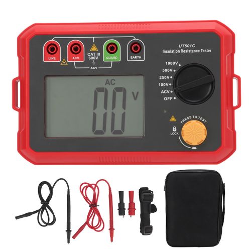 Xyong Testeur De Resistance D'isolement Ut501c, Testeur D'isolement Electronique Portable, Detecteur De Fuite De Circuit Numerique