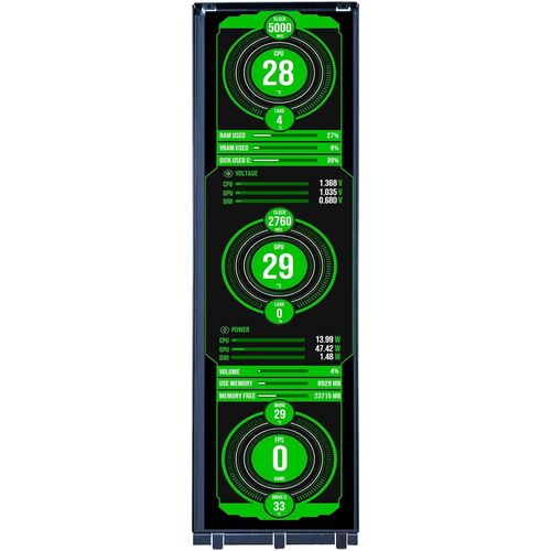Y70 PC Case Monitor,14,5 Pouces 2560x720 2K IPS Touch LCD Moniteur,Type C entre vido
