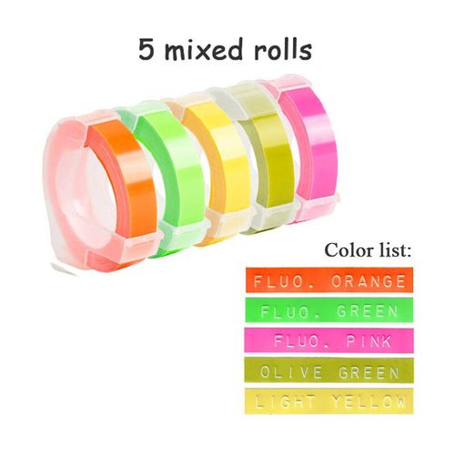 Yance-Etiqueteuse manuelle noire pour MOalerE101,bricolage,imprimante d'tiquettes avec ruban adhsif de 9mm pour tiqueteuse  gaufrer Dymo - Type Mixed 3D-9mmB