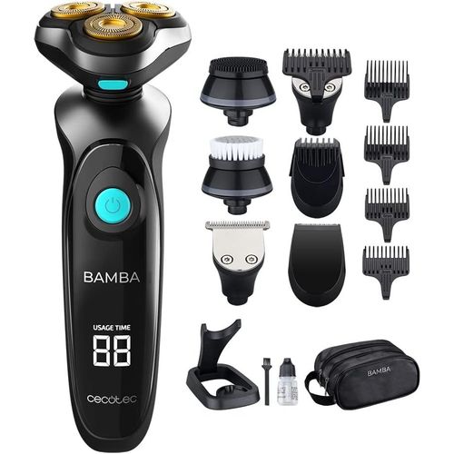 Yemaesre-Rasoir Multigrooming Bamba Precisioncare Twistgroom 10 En 1, Base De Charge, Batterie Au Lithium, Lames En Acier Inoxydable Avec Revtement En Titane, cran Numrique Et Impermable, Couleur