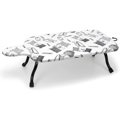 YEMAESRE-Table  Repasser,Petite Planche  Repasser Avec Housse 100% Coton,Pieds Pliants Et Compact,Idal Pour Voyage, Caravanes Et Appartements,7740Cm