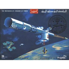1969 Histoire Le Space Yémen Bloc 177b Timbres pour Les collectionneurs Royaume-Uni L´Espace complète.Edition.