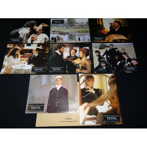 Yentl : Jeu A De 8 Photos D'exploitation Cinmatographique - Format 21x27 Cm - De Et Avec Barbra Streisand, Amy Irving, Mandy Patinkin, Nehemiah Persoff, Steven Hill, Allan Corduner - 1983