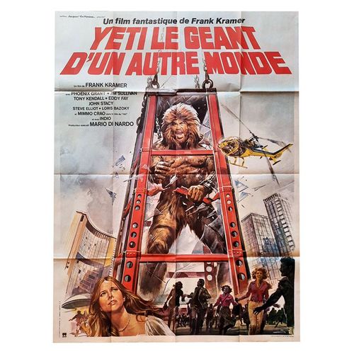 Yti, Le Gant D'un Autre Monde - Vritable Affiche De Cinma Plie - Format 120x160 Cm - De Gianfranco Parolini (Frank Kramer) Avec Antonella Interlenghi, Matteo Zoffoli, Mimmo Crao - 1979