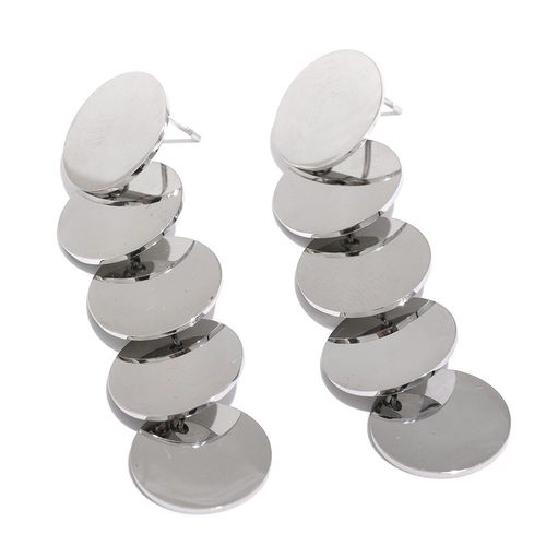 Yhpup-Boucles D'oreilles Dores Pendantes En Acier Inoxydable Pour Femme, Bijoux De Ix, Longue Goutte, tanche, Temprament, Lisse, Charme, Mode