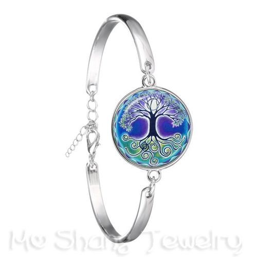 Yincomposer-Bracelet Plaqu Argent Symdains Fleur Noire Et Blanche, Naturel, Rustique, Olizing, Ftp, Cadeau Cratif, Attention