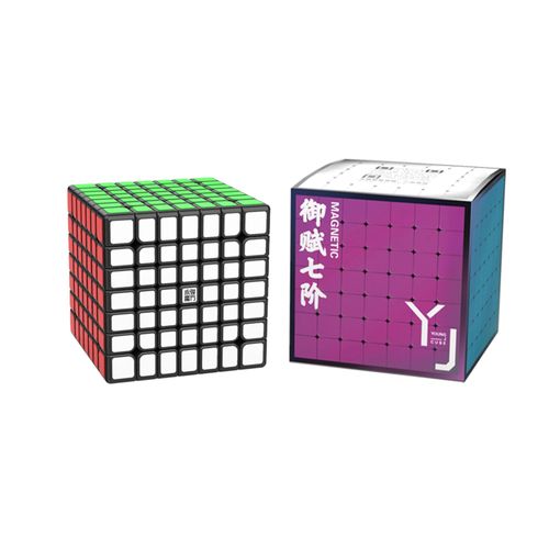 Yongjun haute qualit 2x2 3x3 4x4 5x5 6x6 7x7 pyramide de Cube magique magntique Megaminx-7x7 Black