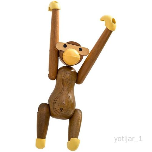 Yotijar Statues De Singe Suspendues Cratives Sculpture Ornements Muraux Bois De Bureau B Bois B
