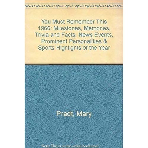 You Must Remember This 1966: Milestones, Memories, Trivia And Facts, News Events, Prominent Personalities & Sports Highlights Of The Year   de unknown  Format Broch 
