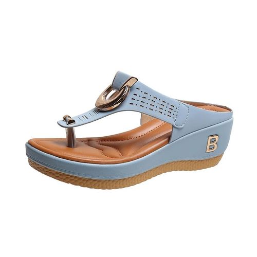 Ytmtloy-Sandales D't En Cuir Pu Pour Femmes,Chaussures Ouvertes En Mtal,Pantoufles Joslippers Carres,Document Candy,Vert - 40
