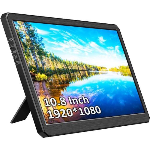 ytseazn-10.8 Pouces Moniteur Portable,1920X1080 Fhd Ecran Avec Hdmi/Usb-C,Portable Monitor Pourpour Ordinateur Portable/Raspberry Pi 5/ Pc/Mac/Game Console