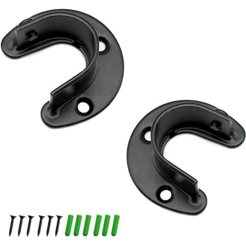 Ytseazn-2 Pices Support Barre Penderie,Support Tringle Penderie,28 Mm Fixation Tringle Penderie,Pour Supports De Penderie,Tringles  Rideaux,Tringles  Linge