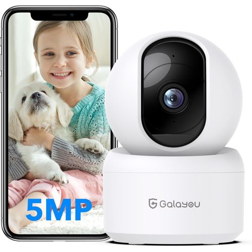 Ytseazn-3k(5mp)Babyphone Camera Surveillance Wifi-Camera Bebe Sans Fil,Dtection Humaine Ai Suivi Intelligent 360 Avec Enregistrement Continu,Compatible Avec Alexa