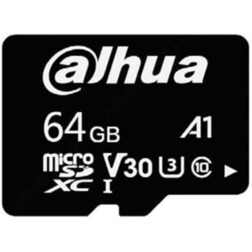 Ytseazn-64gb Entry Level Video Surveillance Microsd Card Read Speed Up To 100 Mb/S Write Speed Up To 40 Mb/S Speed Class C10 U3 V30 A1 (Dhi-Tf-L100-64gb)