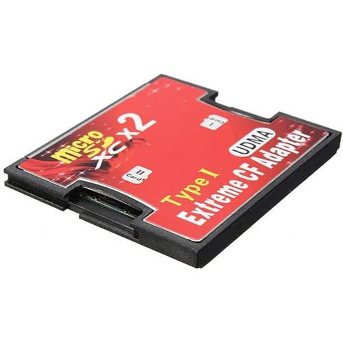 ytseazn-Adaptateur 2 Cartes Microsd Microsdhc Microsdxc Microsd 3.0 Vers Compact Flash Cf I-Capacit 128 Gb