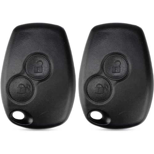 Ytseazn-Boitier De Cl 2 Boutons Sans Lame Compatible Avec Renault Clio 3,Twingo 2,Master 3,Kangoo 2,Trafic Et Modus|Coque De Clef Plip Voiture Utilitaire Tlcommande