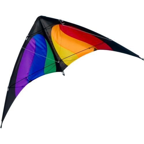 Ytseazn-Cerf-Volant Pilotable Nunchakumusthave Rainbow  Pour Enfants  Partir De 8 Ans  Dimensions: 120x60cm  Inclues Lignes De Vol Sur Bobines