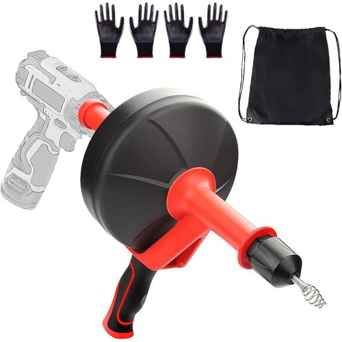 Ytseazn-Deboucheur Wc Furet 8 Mtres Flexible Deboucheur Canalisation Professionnel Wc,Dboucheur Evier,Furet Plomberie,Furet De Dbouchage Pour Nettoyage cologique Des Tuyaux