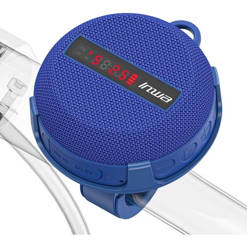 ytseazn-Enceinte Portable Bluetooth,Haut-Parleur Pour Vlo Avec Affichage De Vitesse,Haut-Parleur Sans Fil Avec 480 Minutes De Lecture Super Longue,Micro Intgr,Ip67(Bleu)