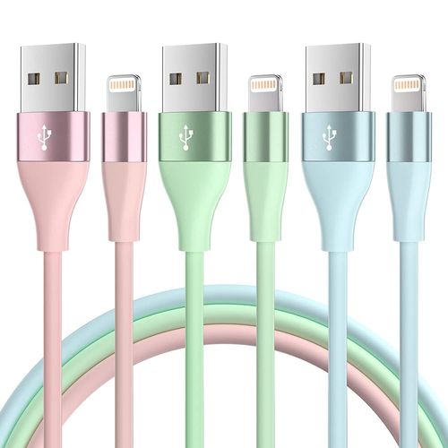 Ytseazn-Iphone Chargeur Cble[Certifimfi]2m/Lot De 3 Cble Lightning Charge Rapide Cord Compatible Avec Iphone 14 13 12 11 Promax Xr Xs X 8 7 6 Plus Se