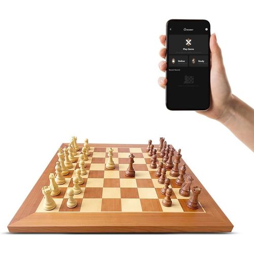 ytseazn-Jeu D'checs lectronique Professionnel-Jeu De Luxe Avec Reconnaissance Complte Des Pices D'checs En Bois-55 Cm De Taille Tournoi Avec Pices En Bois