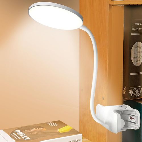 Ytseazn-Lampe De Bureau Pince: Lampe De Lecture Usb Rechargeable Portable,Lampe De Bureau Commande Tactile Avec Gooseneck,3 Modes Et Dimmable Luminosit Lampe Lecture Enfant Pour Lire,tude