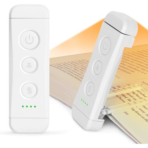 Ytseazn-Lampe De Lecture Rechargeable,Lampe Lecture Clip Au Lit,3 Couleurs Chaudesx5 Rglages De Luminosit,Compacte Et Durable,Cadeau Pour Les Liseuse De Lecture