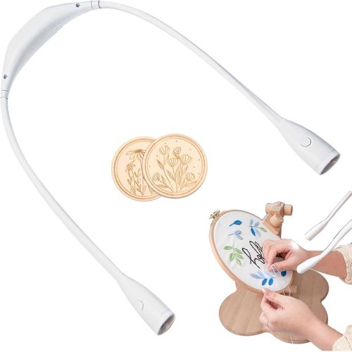 Ytseazn-Lampe Led Pour Loisirs Cratifs Lampe De Cou Mains Libres Au Crochet,Solution D'artisanat|Lampe De Lecture Longue Dure,Accessoire De Tricot Portable Pour Travaux Manuels,Camping,Lecture,