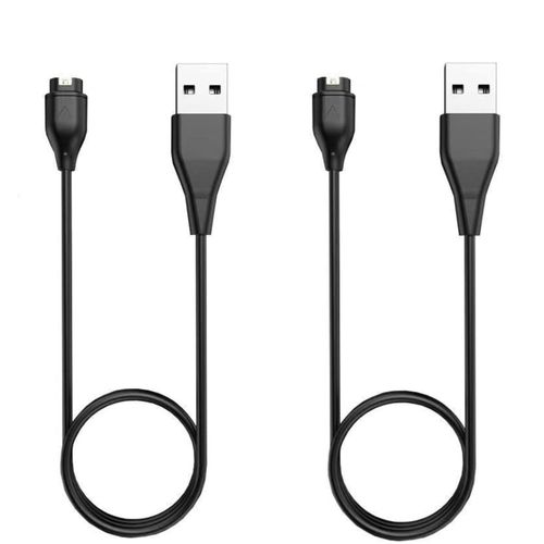 Ytseazn-Lot 2 Cbles Charge Rechange Chargeur Montre Intelligente Usb C Pour Garmin Fenix 5-5x Plus 6 6s 6x Pro 7 7s 7x,Forerunner 45 Music 935 945,Vvoactive,Approach,Vvomove,Venu Sq,Instinct