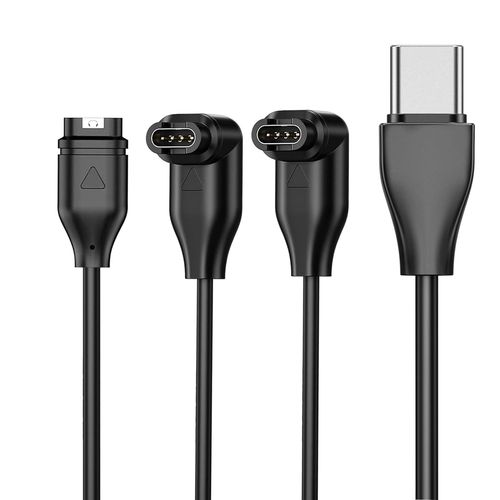 Ytseazn-Lot De 3 Cbles De Charge Usb-C Vers Garmin Watch Pour Garmin Watch Pour Fenix 8/7/7x/7s/6/E,Venu 3/3s/2s/Sq,Forerunner 165/965/955/945/265/255/55/45,Vivoactive 5/4s,Epix Pro 2,Instinct,Tactix 7