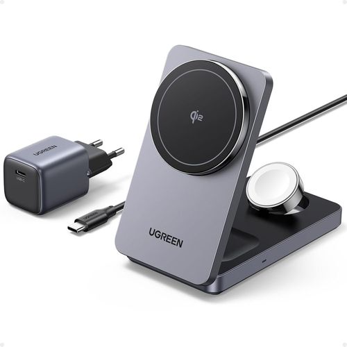 Ytseazn-Magflow 3 En 1 Qi2 15w Chargeur Induction Iphone Certifi Compatible Avec Magsafe Iphone 16 Pro Max Plus 15 14 13 12 Airpods 4 3 2 Pro Iwatch Chargeur Sans Fil Magntique Pliable Cble Usb C