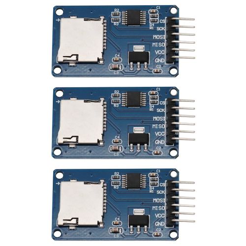 ytseazn-Module De Carte Micro Sd 3,3 V 5 V Avec Interface Spi Module Lecteur De Carte Mmoire Micro Sd Module Adaptateur De Carte Micro Sd Avec Puce De Conversion De Niveau(3 Pices)
