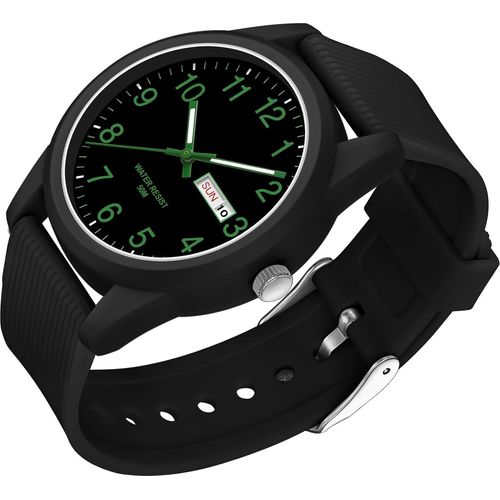 Ytseazn-Montre  Quartz Analogique Pour Homme Et Femme-tanche Jusqu' 50 M-Bracelet En Silicone Dcontract-Avec Date,Jour De La Semaine,Aiguilles Luminescentes-Grands Chiffres