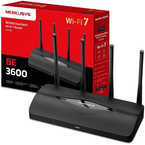 ytseazn-Mr27Be Routeur Wifi 7 Tp-Link,Tri-Bande Be3600Mbps,Canaux 160 Mhz,2 Ports 2.5G,Easymesh,Brancher Et Utiliser,4 Antennes Omnidirectionnelles,Repeteur Wifi Mesh,4K-Qam