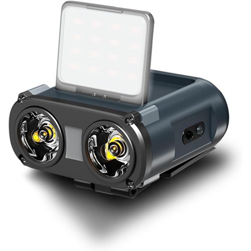 Ytseazn-Owl Pro Lampe Frontale Lgre 900 Lumens Avec Variateur D'induction,Fonction Dtecteur De Mouvement,Lampe Frontale Avec Clip Pour Casque De Protection,Urgence,Course  Pied,Randonne