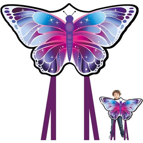 Ytseazn-Papillon Cerf-Volant Pour Enfants,Cerf-Volant Pour Enfants Et Adultes,Cerfs-Volants Papillon,Cerfs-Volants Colors,Avec Cordon De 100mtres,Le Cerf Volant Papillon  Longue Queue