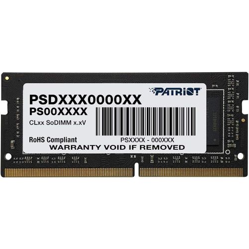 ytseazn-Patriot Signature Ddr4 Ram 8 Go (1X8 Go) 2666Mt/S Cl19 Sodimm Laptop/Notebook Memory Module-Psd48G266681S