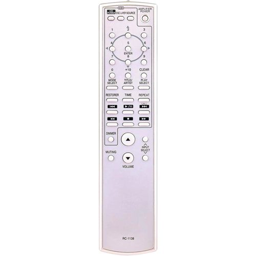 ytseazn-Rc-1138 Tlcommande De Remplacement Compatible Avec Denon Hi-Fi Home Audio Amplificateur Intgr Rt307010059014D 307010059014D Pma-A100 Dcd-A100 Lecteur Cd/Sacd