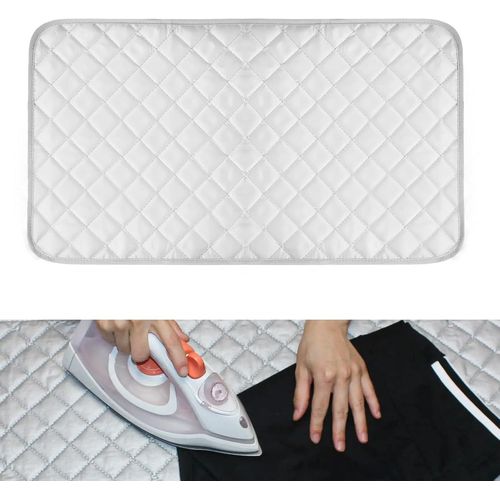 ytseazn-Tapis  Repasser Portable-Petite Planche  Repasser De Voyage 48 X 85cm-Coussin Pliable En Coton Rsistant  La Chaleur-Pour Repassage  La Vapeur Sur Table
