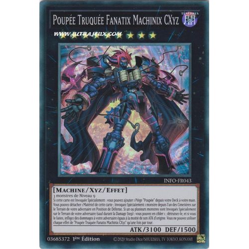 Yu Gi Oh Info Fr043 Poupe Truque Fanatix Machinix Cxyz Super Rare
