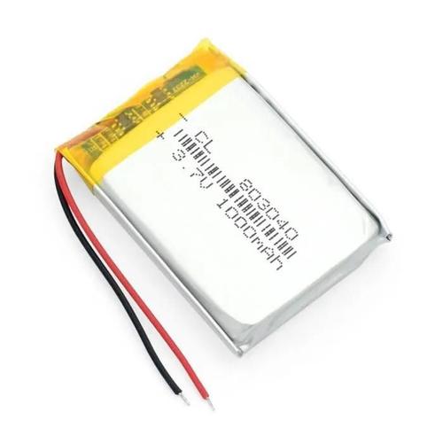 Yunique France 1 Pice Batterie Lipo Rechargeable 803040 (3.7v, 1000mah Lipo) Pour Haut-Parleur, Bluetooth, Gps, Pda, Tachygraphe