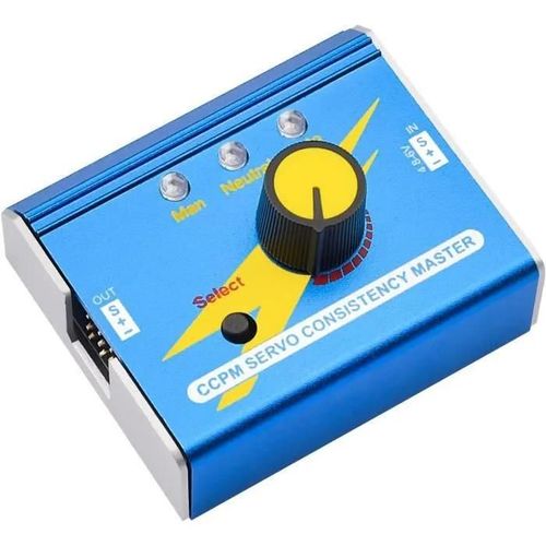 Yunique France Digital Servo Tester Dc 4.8v-6v Rc Botier En Aluminium Multifonction Servo Contrleur Ccpm Test Pour Esc Servo Moteu