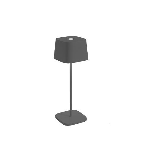 Zafferano Set De 3 Lampes De Table Ofelia (Gris Fonc - Aluminium Peint Et Polycarbonate)