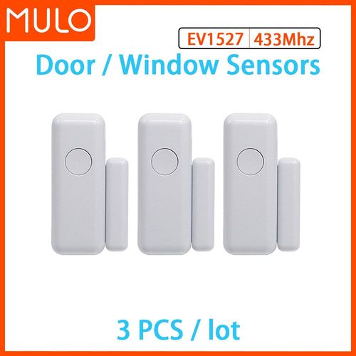 Zagreb O Capteurs De Porte Et Fentre Sans Fil Ev1527 Mode De Codage Rf 433mhz Pour Systme D'alarme De Scurit  Domicile Analyste D'alarme Antivol  Domicile Pb-67r - Type Three Door Magnet