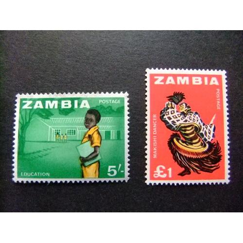 Zambia Zambie 1964 Petite Collection D'anciens Timbres Yvert N 15 -17 ** Mnh