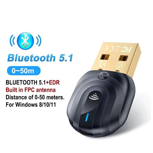 Zexmte-Adaptateur USB Bluetooth sans fil pour Windows 180,rcepteur audio Dongle,metteur,100m,5.4 m,5.3,10/11 - Type Bluetooth 5.1 50M