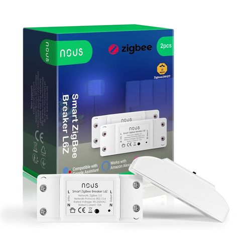 Zigbee Interrupteur Sans Fil L6z,Interrupteur Connect Module Avec Minuterie,Domotique Maison,Compatible Avec Alexa,Google Assistant Et Homekit,Tuya,Smart Life,(Hub 3.0 Requis)